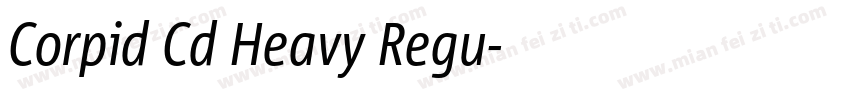 Corpid Cd Heavy Regu字体转换